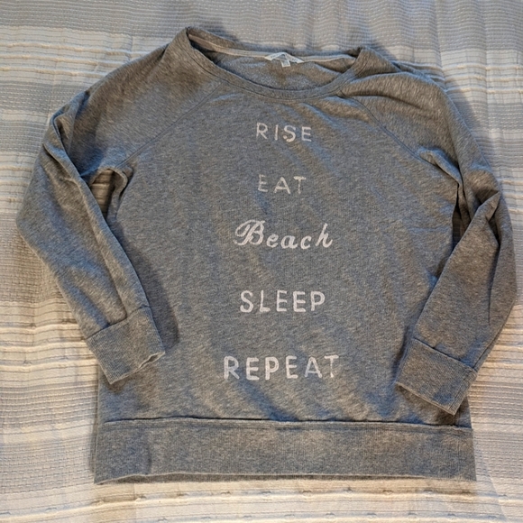Victoria's Secret Tops - Grey Victoria Secret Crew Neck Sweatshirt Size Small